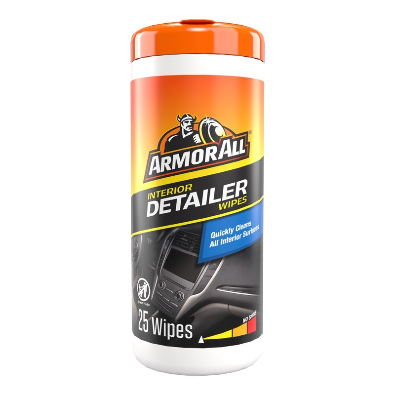 Armor All Car Detailer Wipes by Armor All, Interior Car Wipes for Dirt and Dust, 25 Count - Image 1