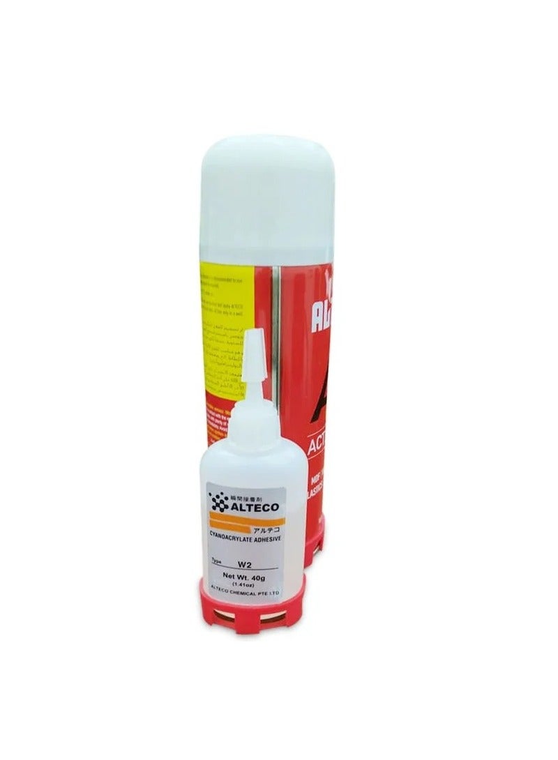 ALTECO Industrial  Glue Activator 200ml PLUS Adhesive - Alteco AP6200 - Image 4