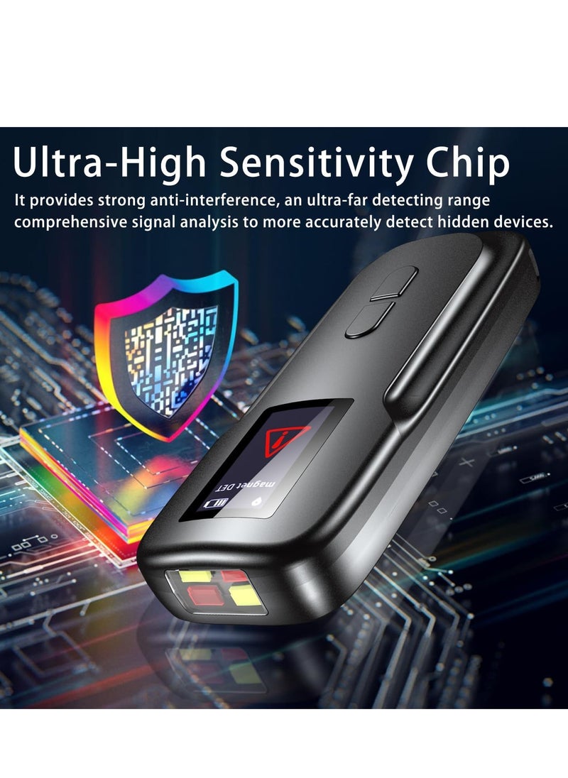 SYOSI - Hidden Camera Detectors,Anti Spy Detector Hidden Devices,Camera Detector,RF Signal Detector, Listening Device Detector,with a HD screen, Protect Your Privacy for Home Office Travel Hotel - Black - Image 1