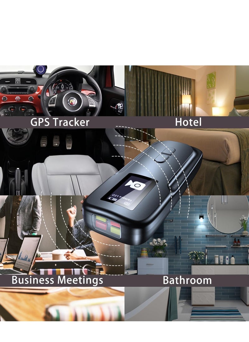 SYOSI - Hidden Camera Detectors,Anti Spy Detector Hidden Devices,Camera Detector,RF Signal Detector, Listening Device Detector,with a HD screen, Protect Your Privacy for Home Office Travel Hotel - Black - Image 1