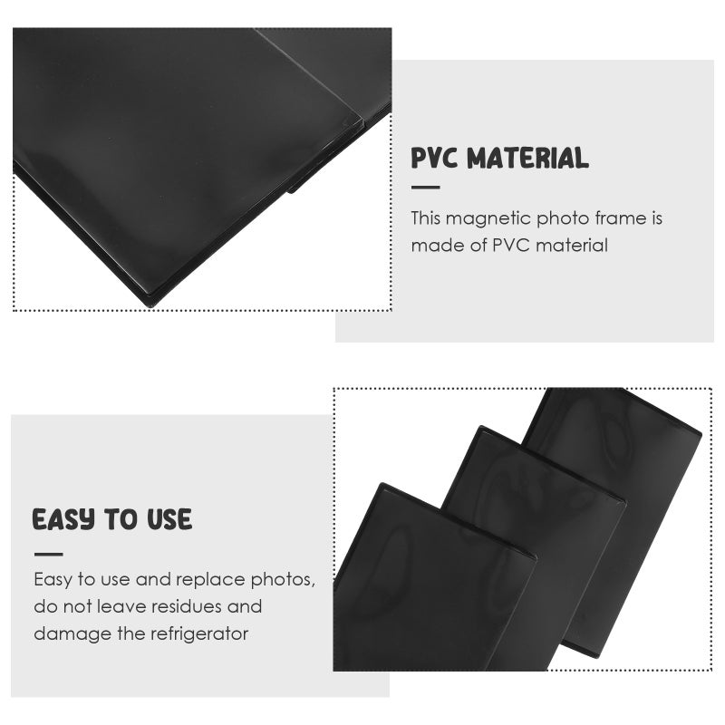 3Pcs Magnetic Photo Holder Magnetic Picture Frame Photo Frame for Fridge Small Picture Frame - Image 4