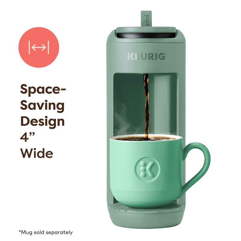 Keurig صانعة القهوة كوريغ K-Mini ميت، لصنع كوب واحد من كبسولات K-Cup، تحضر حتى 12 أونصة، آلة قهوة مدمجة محمولة للمساحات الصغيرة، رائعة للغرف الجامعية والمكاتب، لون أخضر مخصص للتخييم - Image 2