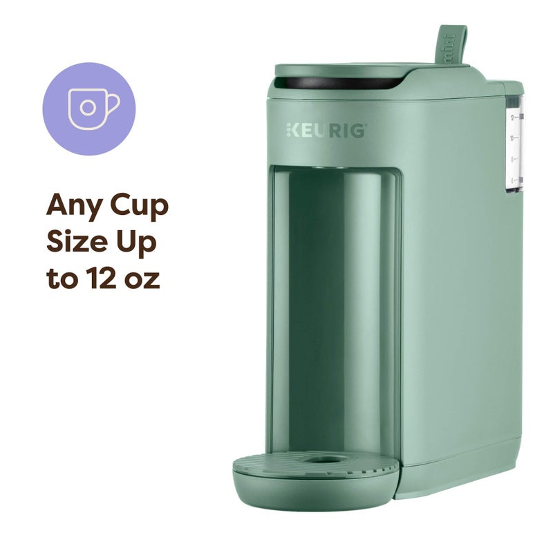 Keurig صانعة القهوة كوريغ K-Mini ميت، لصنع كوب واحد من كبسولات K-Cup، تحضر حتى 12 أونصة، آلة قهوة مدمجة محمولة للمساحات الصغيرة، رائعة للغرف الجامعية والمكاتب، لون أخضر مخصص للتخييم - Image 3