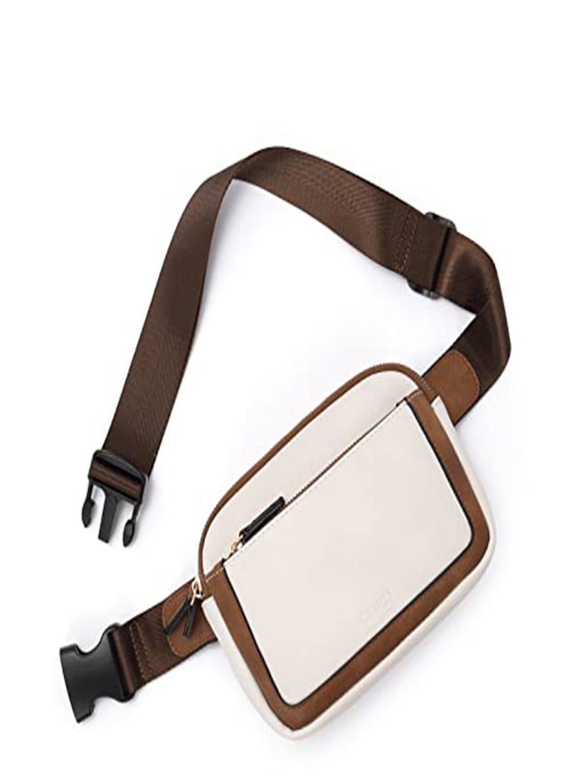 Excefore Belt Bag for Women PU Leather Pack Crossbody Bags for Women Waist Bag with Adjustable Strap Mini Everywhere Crossbody Waist Bag Fashion Crossbody Bag for Gym Workout Travelling - Image 1