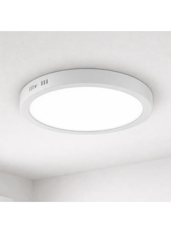 LED Surface Ceiling Light 30W, Cool White 6500K, Round, 2-Pack - Image 1