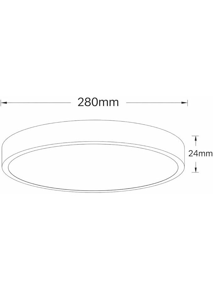 LED Surface Ceiling Light 30W, Cool White 6500K, Round, 2-Pack - Image 5