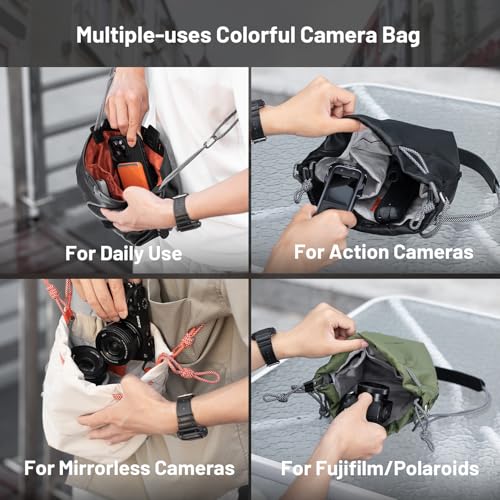 PGYTECH OneGo Drawstring Small Camera Bag, Soft Cute Camera Pouch Handbag compatible with Mirrorless Cameras/Nikon/Canon/Sony/Fuji Camera Case - Image 2