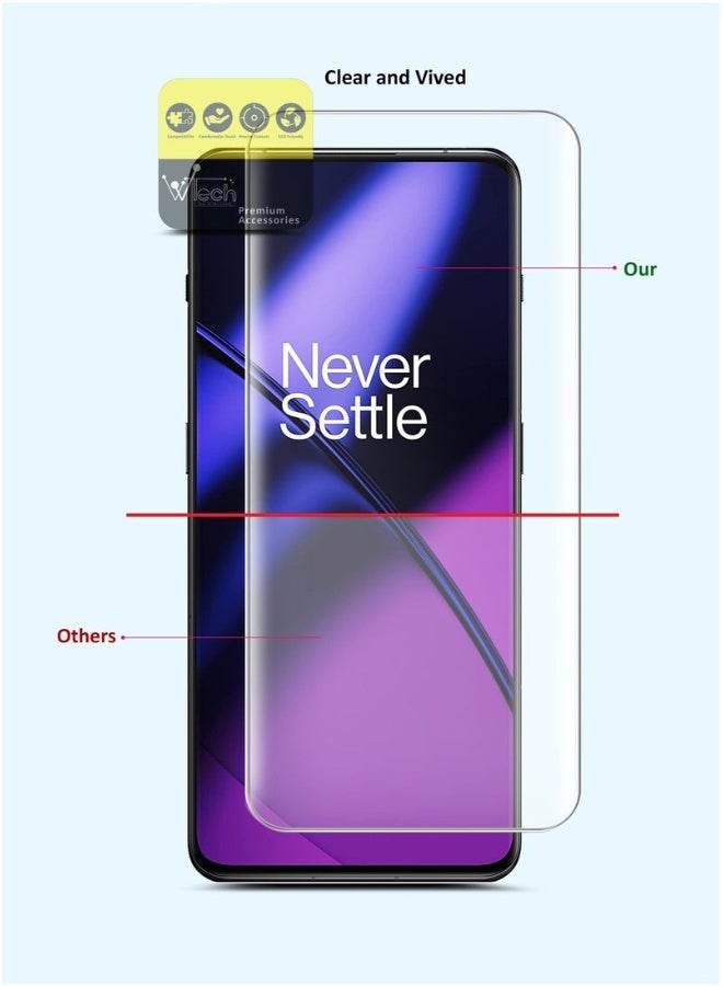 DUSALA Premium Curved Edges Full Glue Full Cover Tempered Glass Screen Protector for OnePlus 11 5G 2023 – Clear – Full Screen Coverage, Scratch-Resistant, Ultra-Clear, Anti-Fingerprint, Bubble-Free Application - Image 4