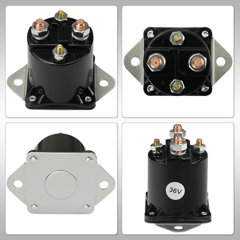 gradora 36 Volt Electric Golf Cart Solenoid Repalcement for Club Car DS 1976 to 1998 4 Terminal Solenoid Replace 8016 - Image 5