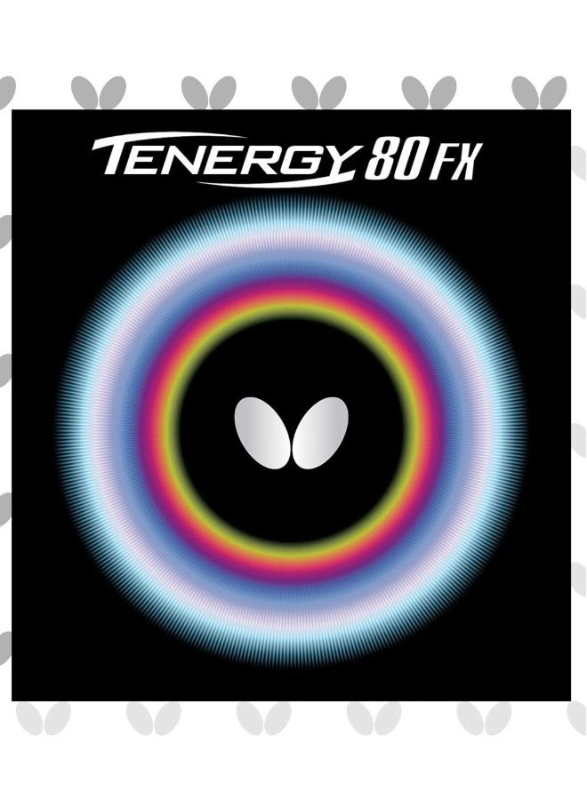 BUTTERFLY Tenergy 80 Fx Table Tennis Rubber Inverted Professional Table tennis Rubber Black (2.1mm) 4906901156050 - Image 4