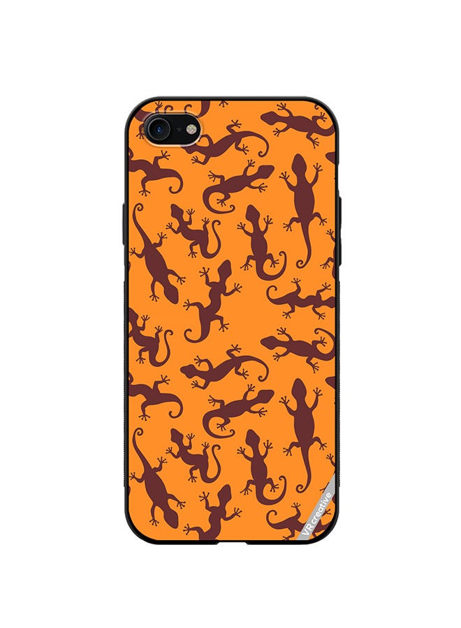 VR CREATIVE Protective Case Cover For Apple iPhone SE (2022) Gecko Animal Design Multicolour - Image 1