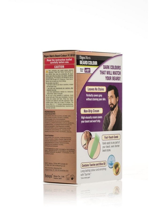 Bigen Mens Beard Colour Natural Black B101 - Image 4