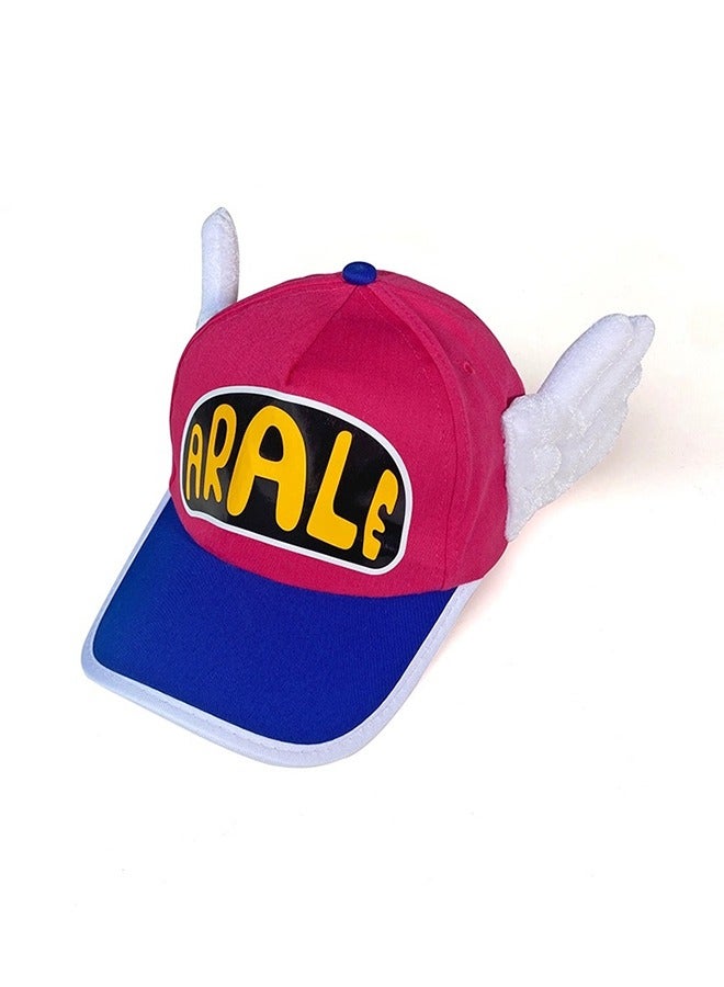 Arale Cap Adjustable Outdoor Sun Cap Cartoon Lovely Baseball Cap Pink Blue - Image 2