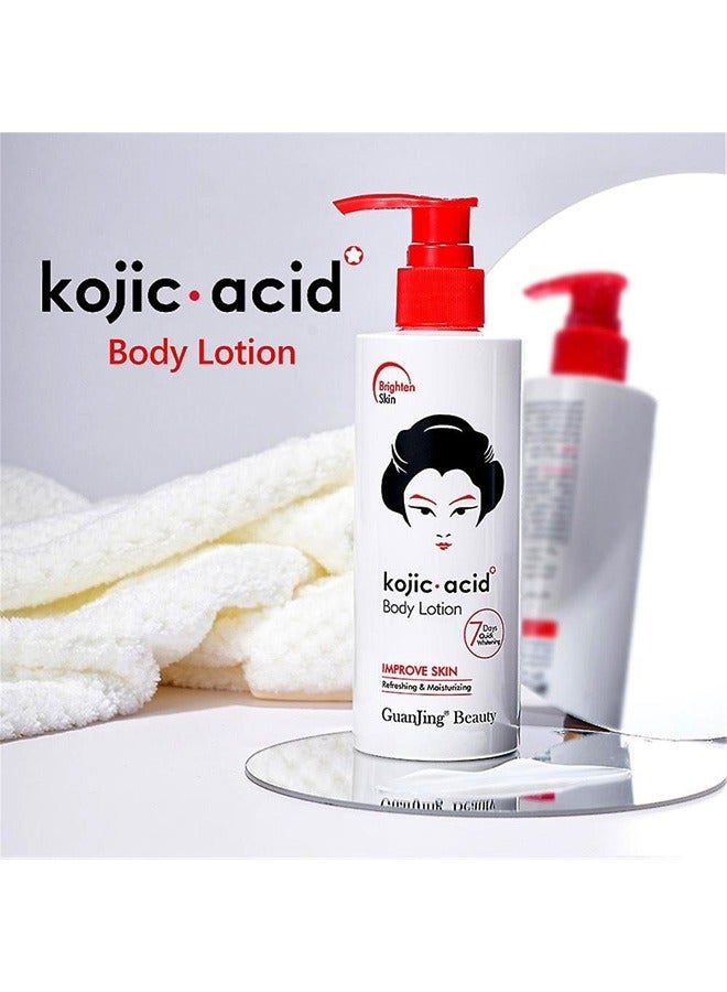 Kojic Acid Body Lotion Improve Skin Refreshing & Moisturizing 230g - Image 3
