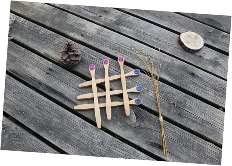 فاليكلود 4 فرشاة لسان مطلية بشعيرات ناعمة فائقة الرقة باللون الأزرق البنفسجي مع مقبض مقاوم للانزلاق - Image 4