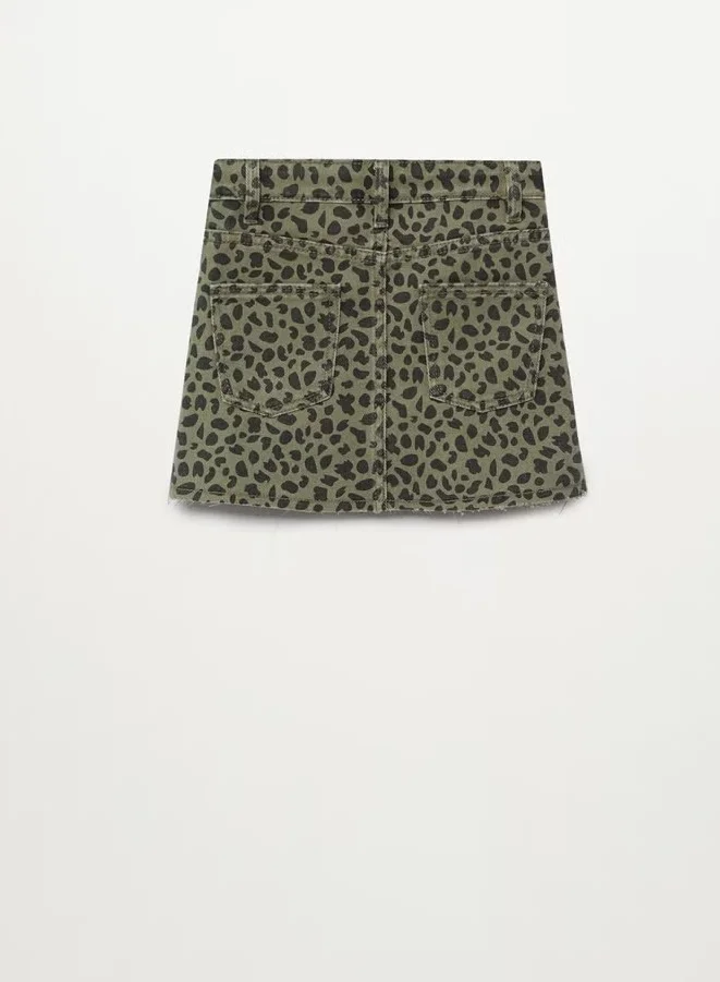 مانجو بنطال بطبعات جلد فهد