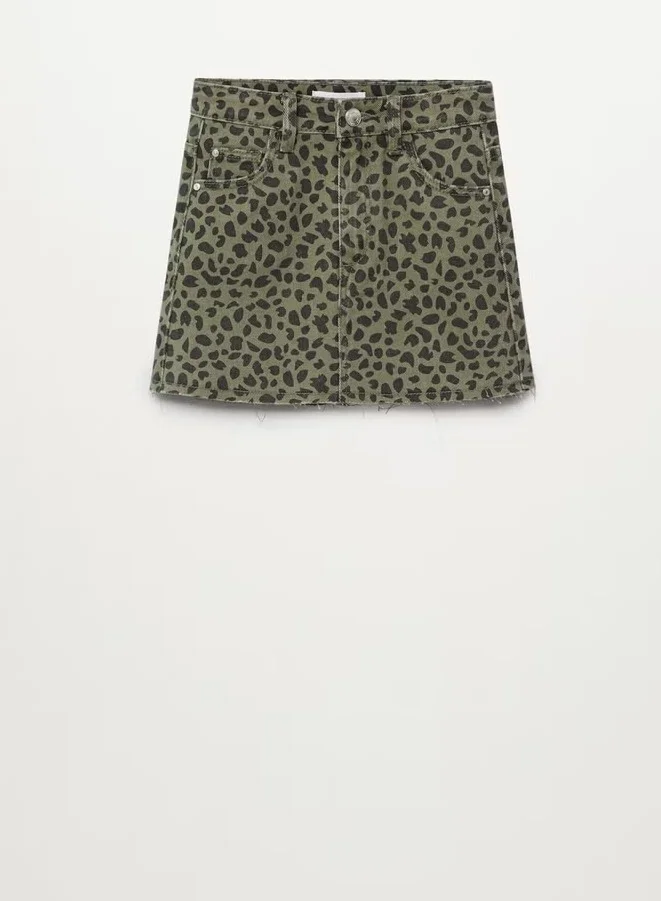 مانجو بنطال بطبعات جلد فهد