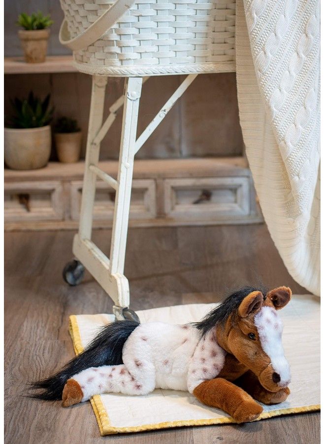 DEMDACO Laying Large Appaloosa Horse Spotted Children'S Plush Stuffed Animal - Image 3