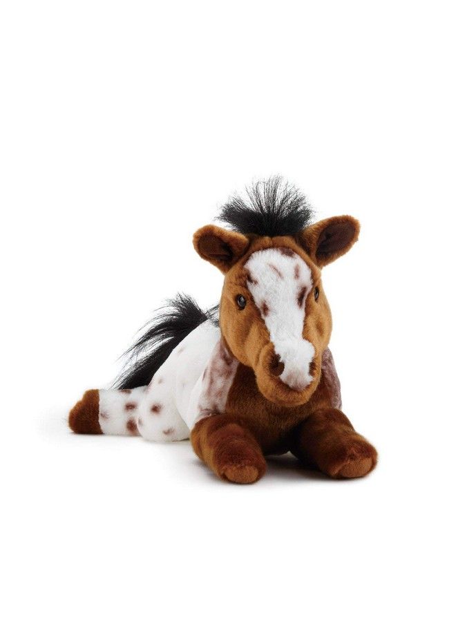 DEMDACO Laying Large Appaloosa Horse Spotted Children'S Plush Stuffed Animal - Image 1