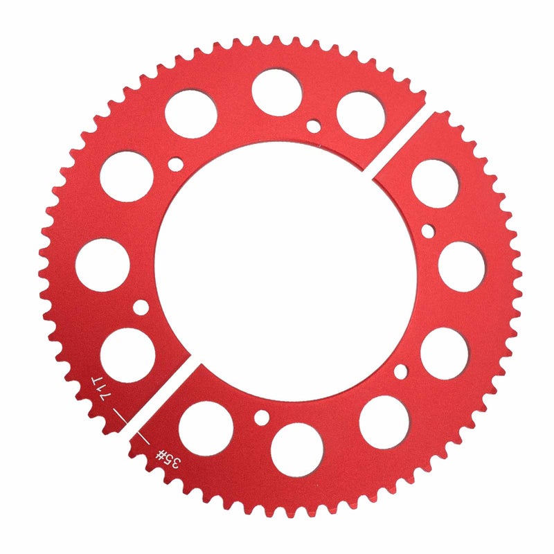 35 Chain 71 Tooth Split Sprocket Low Friction Aluminium Alloy Lightweight for CT200U BT200X CT100U - Image 3