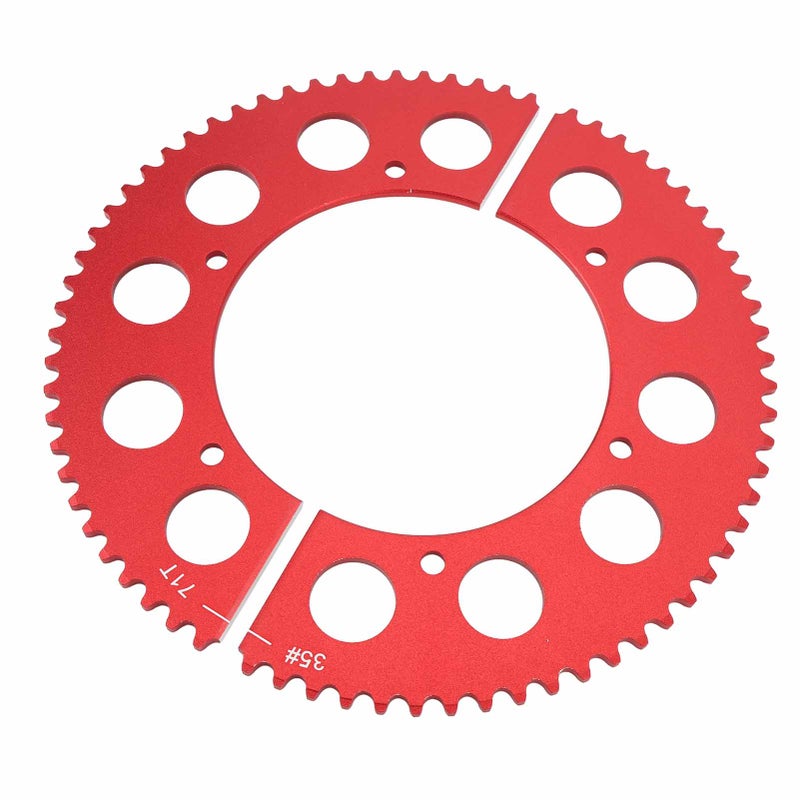 35 Chain 71 Tooth Split Sprocket Low Friction Aluminium Alloy Lightweight for CT200U BT200X CT100U - Image 5