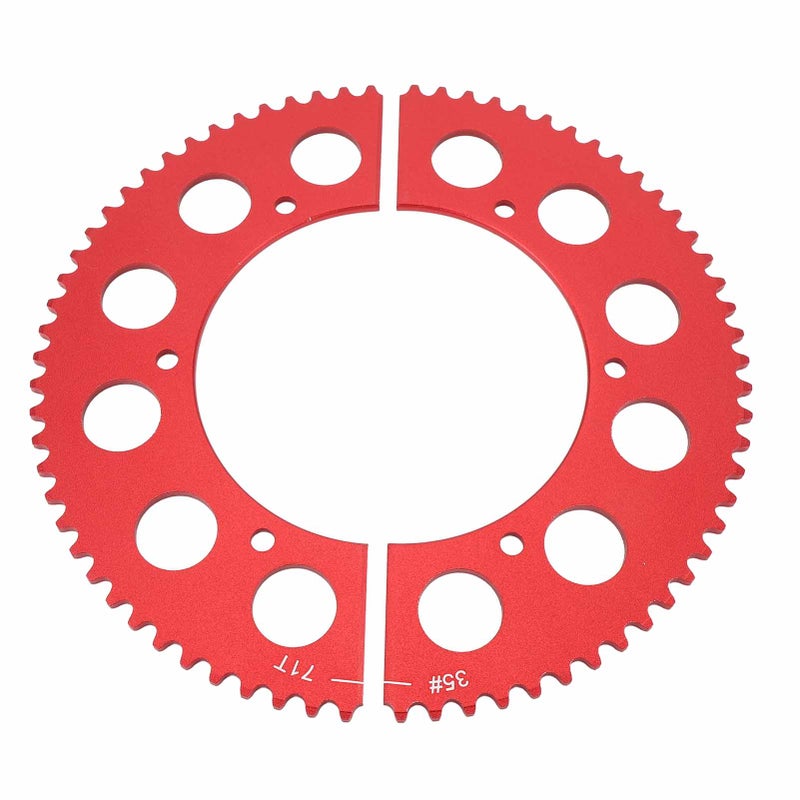 35 Chain 71 Tooth Split Sprocket Low Friction Aluminium Alloy Lightweight for CT200U BT200X CT100U - Image 2