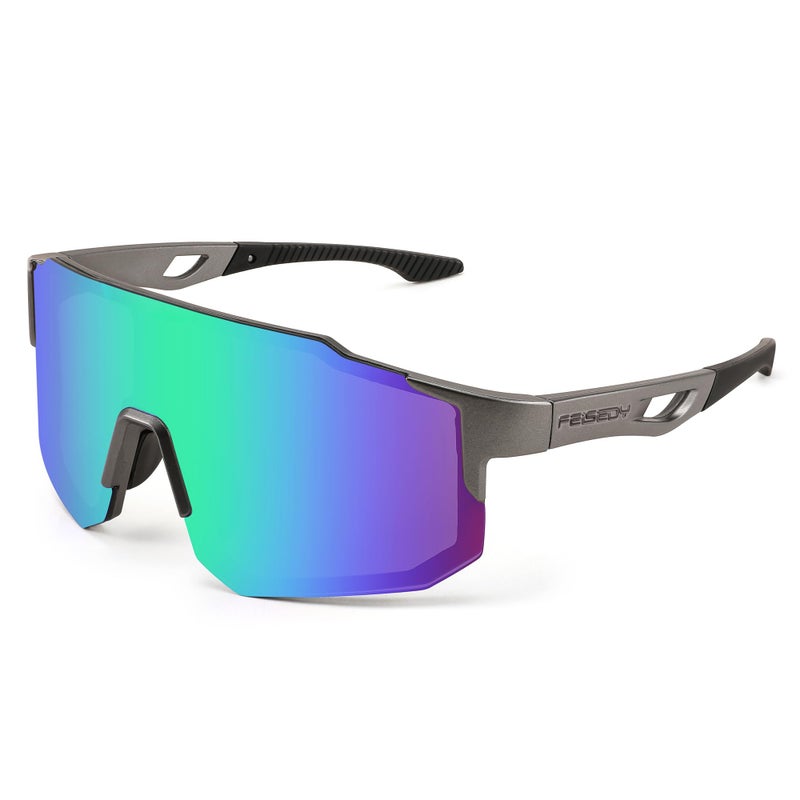 FEISEDY Sports Sunglasses Mens Women Baseball Biking Cycling Sunglasses for Teens UV400 Protection B2388 - Image 1