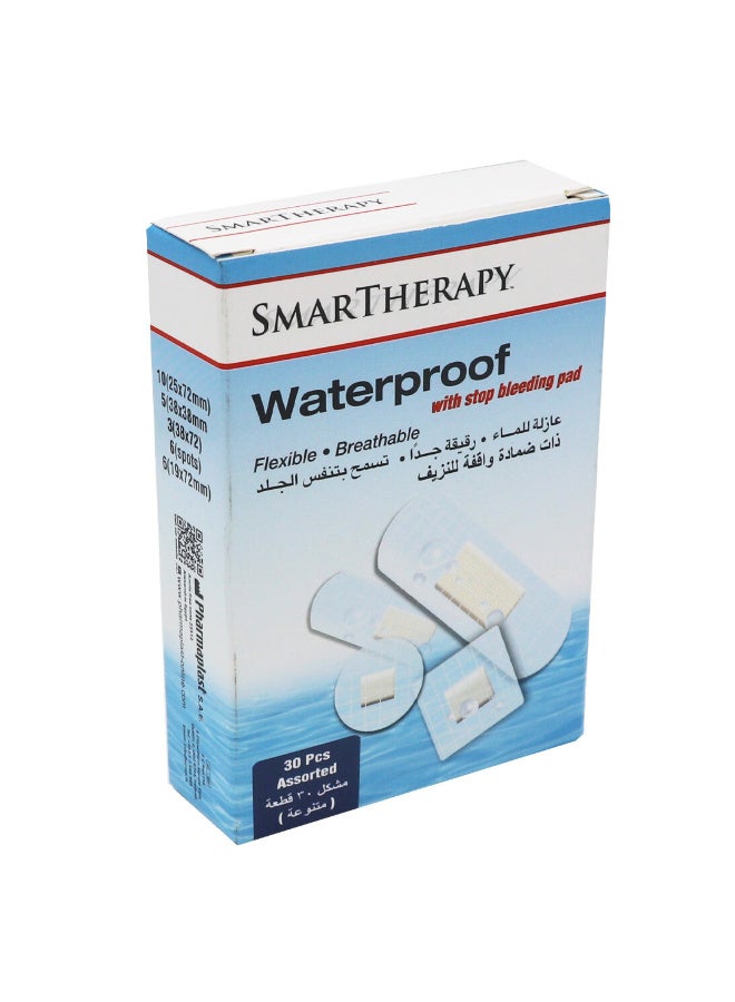 SMARTHERAPY SmartTherapy Waterproof Adhesive Bandages 30 Pieces - Image 1