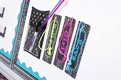 Teacher Created Resources Chalkboard Brights Magnetic Storage Pocket (20770), 5" x 7" - Image 3