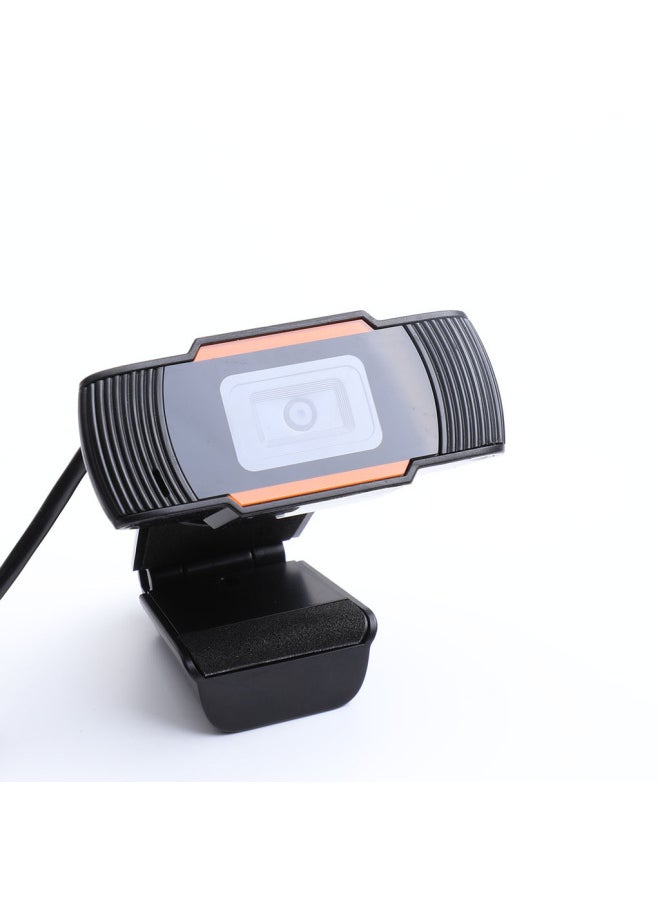 Generic - USB Computer Camera 1080p HD 2K Network Monitoring 720p Network Class Live Broadcast PC Network Broadcast Webca M Cross-Color:B6-1080P [360-degree Rotation]] - Image 1