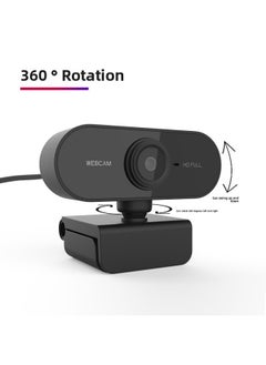 USB Computer Camera 1080p HD 2K Network Monitoring 720p Network Class Live Broadcast PC Network Broadcast Webca M Cross-Color:B6-1080P [360-degree Rotation]]