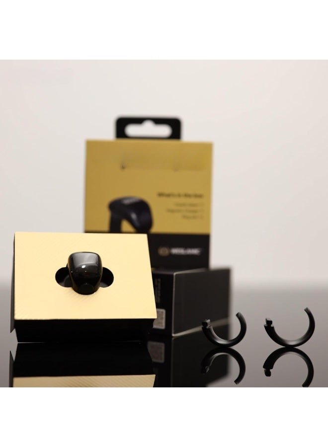 Smart Digital Tasbih Ring Counter, OLED Display, Magnetic Charging, Waterproof Islamic Prayer Counter, Black, Adjustable - Image 4