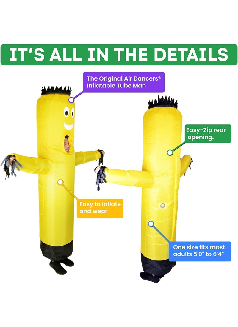 LookOurWay LookOurWay Inflatable Tube Man Costume 3Pack  Wacky Wavy Arm Guy Funny Inflatable Halloween Costume for Adults  RedYellowBlue  - Image 2