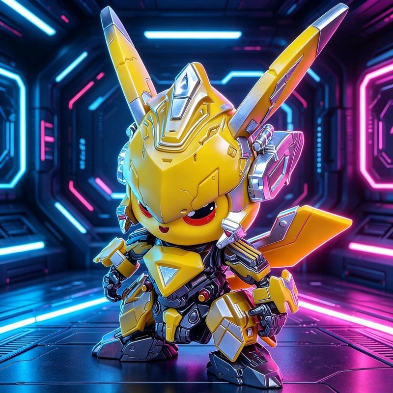 Pikachu Bumblebee Cosplay Figure PVC Model - Image 2