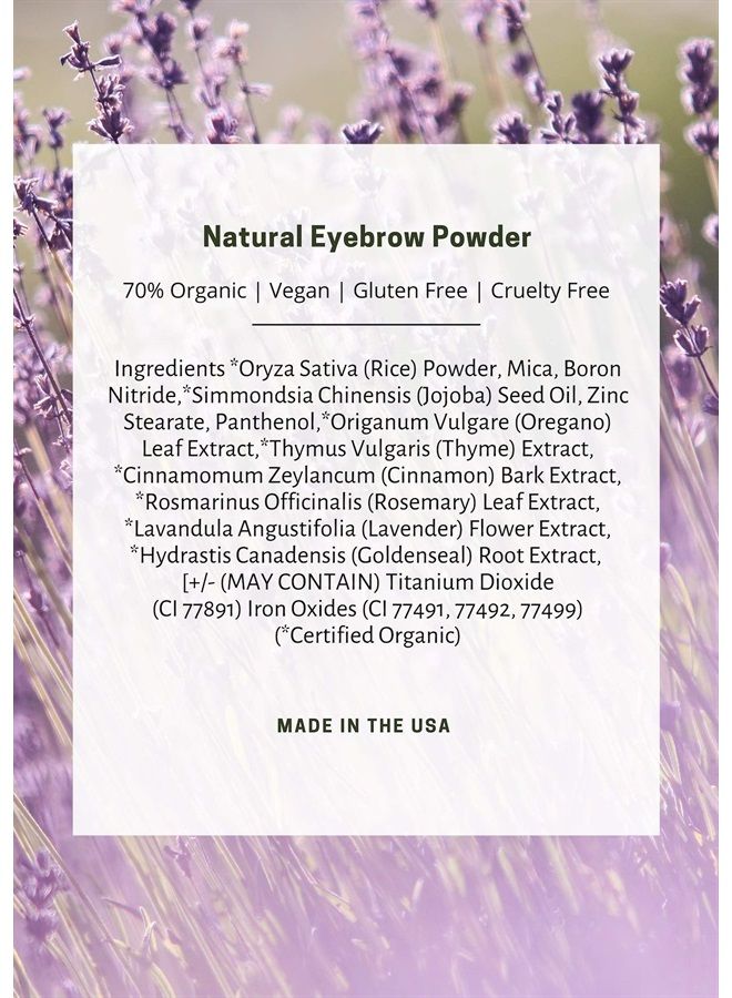 Mom's Secret 100% Natural Eyebrow, Organic, Vegan, Eyebrow Powder, Gluten Free, Cruelty Free, Made in the USA, 2.5 g. (Charcoal) - Image 4