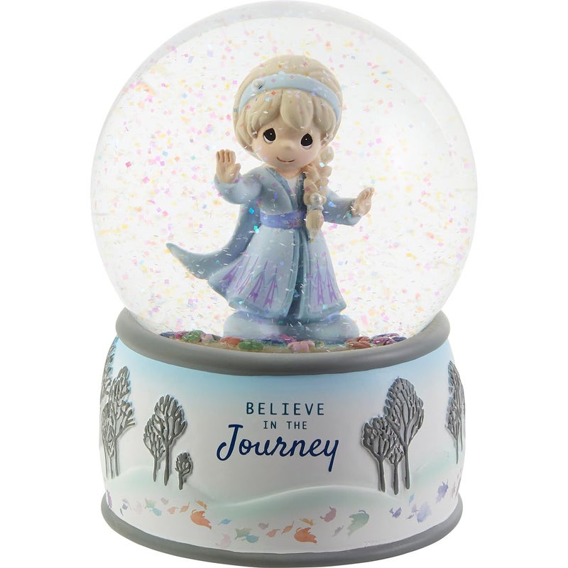 Precious Moments Precious Moments 203162 Disney Frozen 2 Believe in The Journey Elsa ResinGlass Musical Snow Globe 
