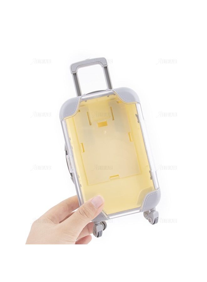 AUEAR , 2 Pack Mini Lashes Luggage False Empty Lash Storage Box Clear Suitcase Packaging Case for Women Girls - Image 5