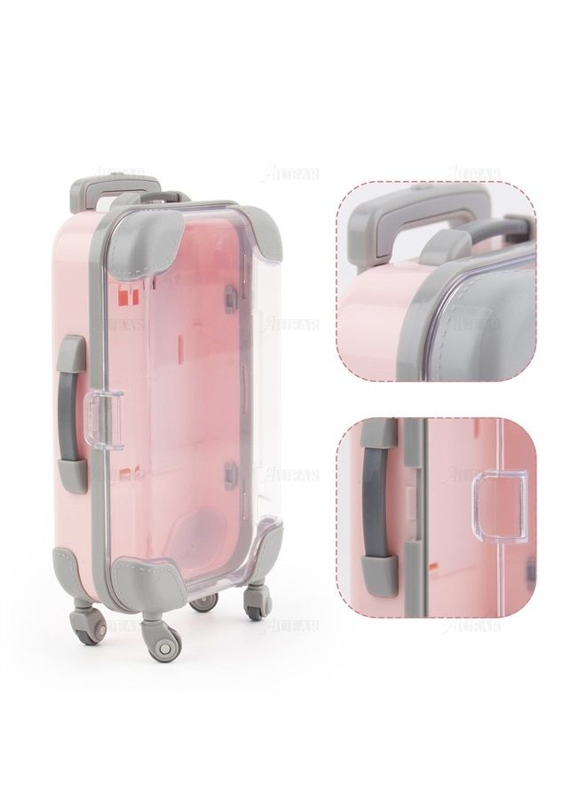 AUEAR , 2 Pack Mini Lashes Luggage False Empty Lash Storage Box Clear Suitcase Packaging Case for Women Girls - Image 3