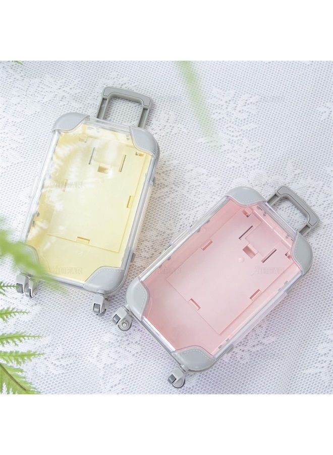 AUEAR , 2 Pack Mini Lashes Luggage False Empty Lash Storage Box Clear Suitcase Packaging Case for Women Girls - Image 4