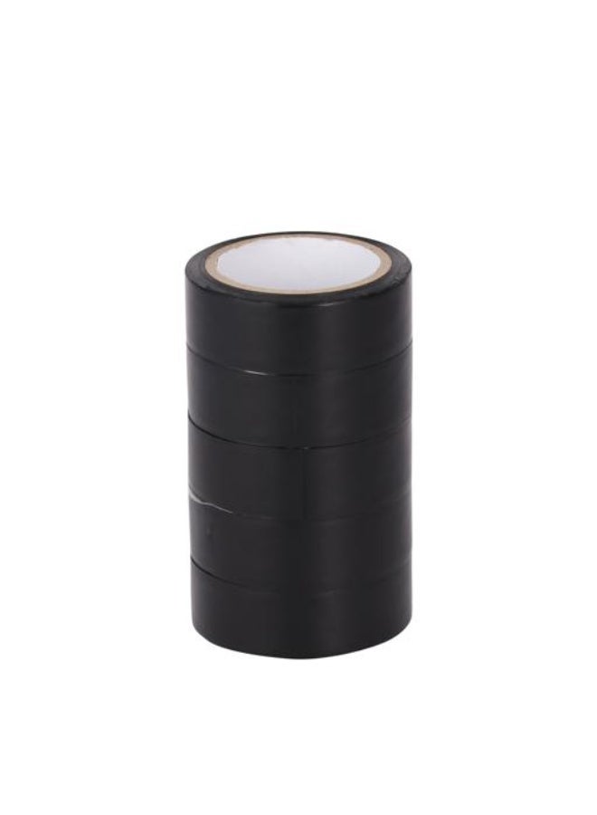 Epsilon PVC Insulation Tape Pack of 5 ET1069, 0.13mm x 18mm x 6m, Flame Retardant Electrical Tape, Strong Adhesive Matte Finish PVC Tape for Wire Insulation, DIY Repairs & Electrical Maintenance, Black - Image 5