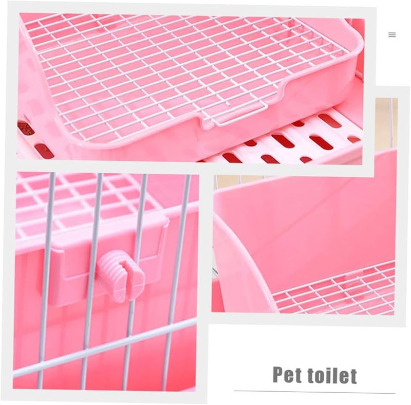 صندوق فضلات الهامستر قفص مرحاض الأرنب صينية قعادة وسادات أقفاص الحيوانات الصغيرة ملحقات - Image 5