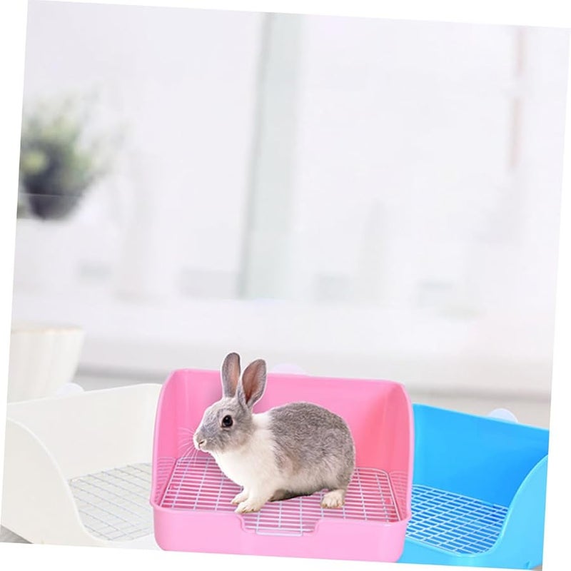 صندوق فضلات الهامستر قفص مرحاض الأرنب صينية قعادة وسادات أقفاص الحيوانات الصغيرة ملحقات - Image 4