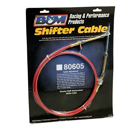 B M B&M 80605 5' Long Performance Shifter Cable , Red - Image 3