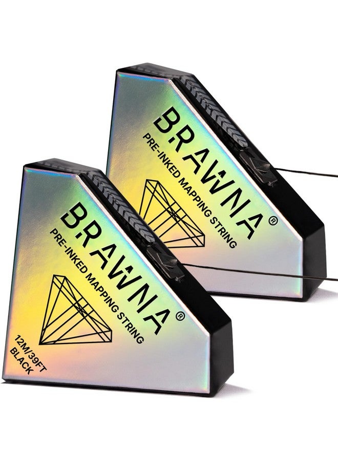 BRAWNA خيط قياس الحواجب المسبق الحبر للتخطيط الدقيق والتظليل الدقيق للحواجب - أداة قياس الحواجب من PMU [عبوة 2] - Image 1