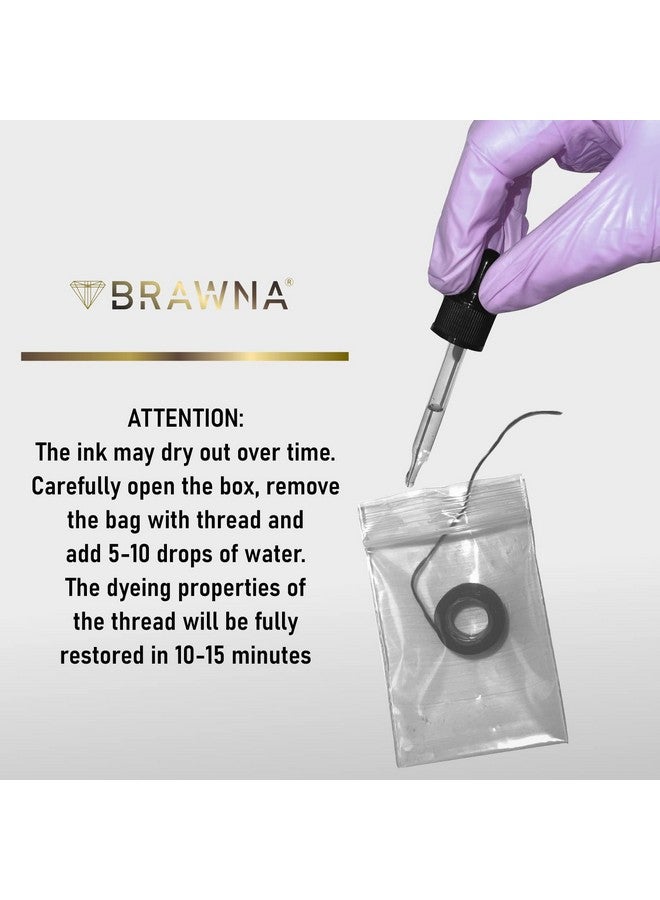 BRAWNA خيط قياس الحواجب المسبق الحبر للتخطيط الدقيق والتظليل الدقيق للحواجب - أداة قياس الحواجب من PMU [عبوة 2] - Image 3