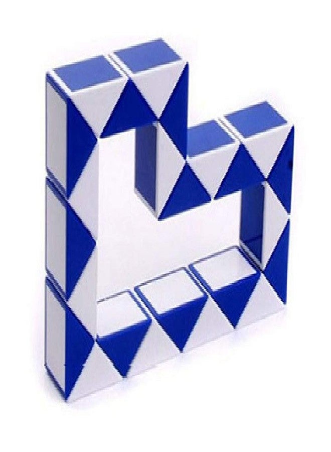 SHUYUE Snake Magic Speed Cube Speed Twist Brain Puzzle Cube Brain Teaser Toys for ADD ADHD Anxiety and Autism Adult Children by SHUYUE (1 Pack Blue & White) - Image 4