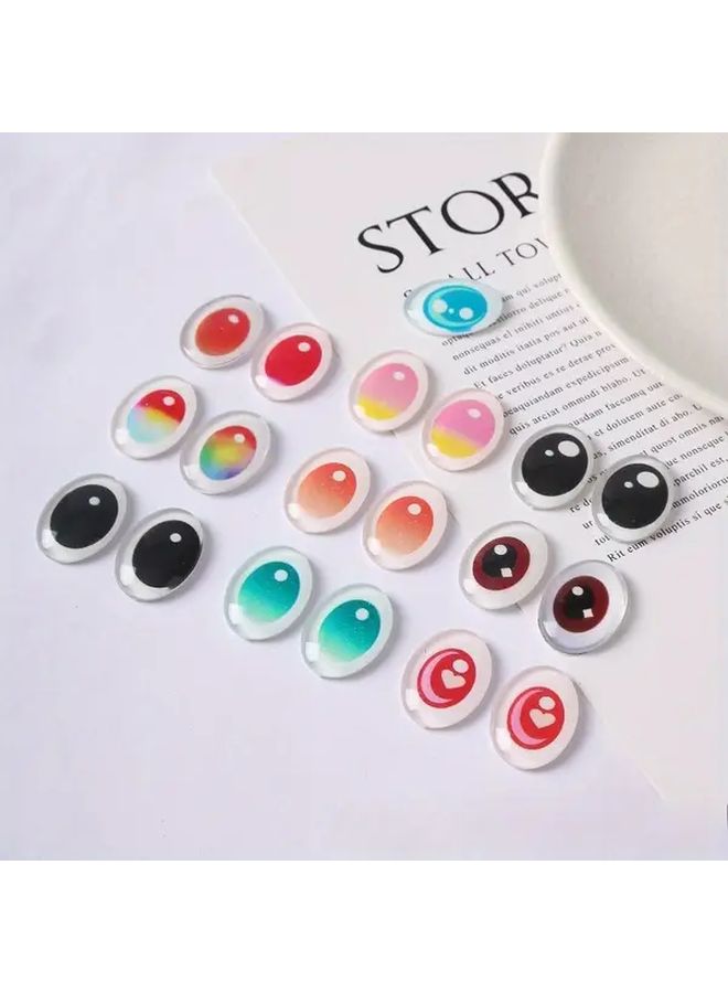 Black Plastic Safety Eyes for DIY Dolls and Craft Supplies - Image 2