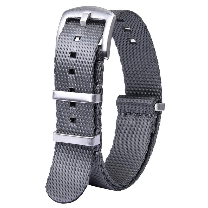 Ritche Christmas Gift Nylon Watch Strap with Heavy Buckle Bands for 18mm 20mm 22mm Premium Seat Belt Nylon Watch Bands for Men Women, White Elephant Gifts, Stocking Stuffers for Men - Image 2