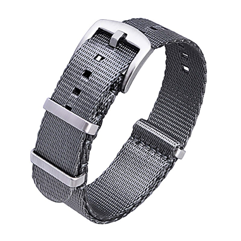 Ritche Christmas Gift Nylon Watch Strap with Heavy Buckle Bands for 18mm 20mm 22mm Premium Seat Belt Nylon Watch Bands for Men Women, White Elephant Gifts, Stocking Stuffers for Men - Image 1