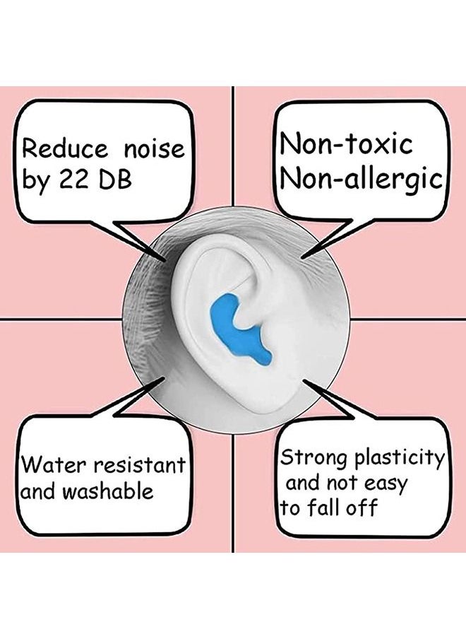 Arabest - Sleep Earplugs Silicone Earplugs Sleep Earplugs with High Decibel Noise Protection Waterproof Earplugs for Sleep Learning Swimming and Cancelling Noise(6 Pairs) - Image 1